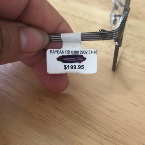 Ray Ban silver and brown eyeglasses frames - Picture 3 of 7